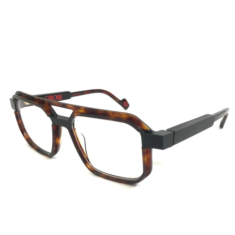 Etnia Barcelona Eyeglasses Frames CHROMA N41 HV Havana Black Brown 53-16-142